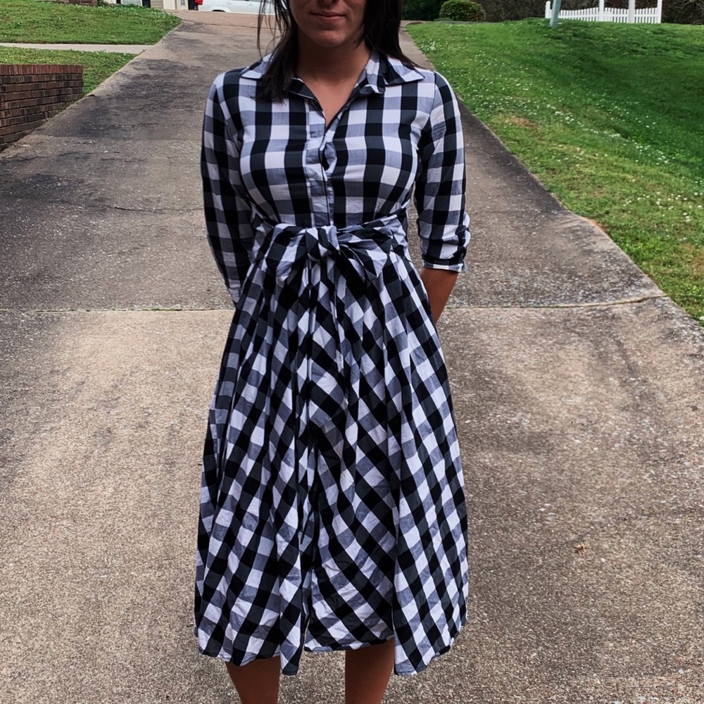 Beautiful One Midi Plaid Dress